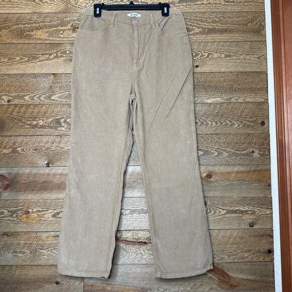 RE/DONE 70's Loose Flare Corduroy Pants in Washed Khaki Size 29 NWT - Picture 4 of 10